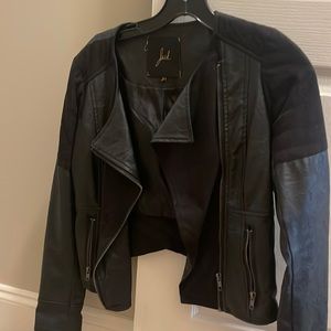 Jack by bed Dakota faux leather/suede jacket
